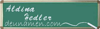 Aldina Hedler Visitenkarte